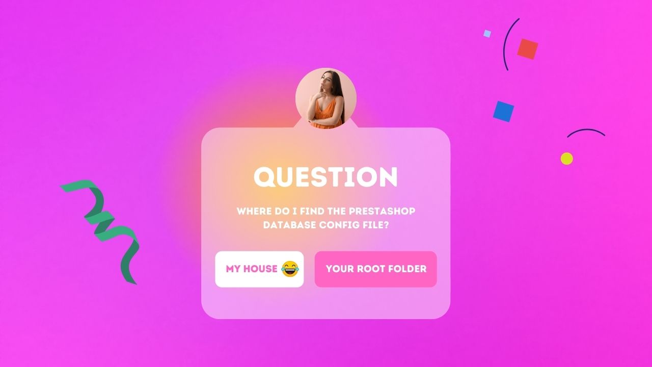PrestaShop database config file