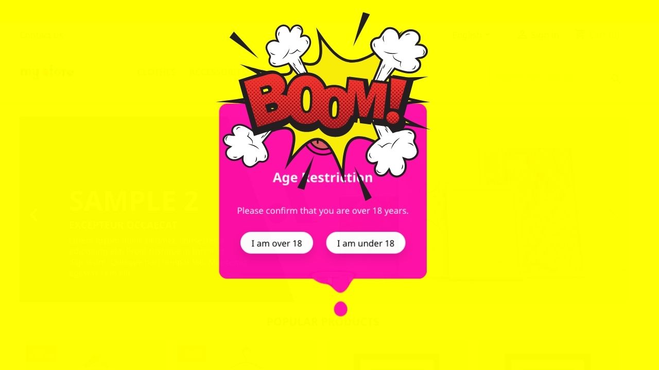 Age Verification & Restriction 18+