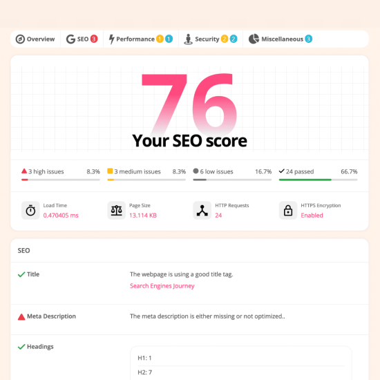 PrestaSEO AI: SEO Audit
